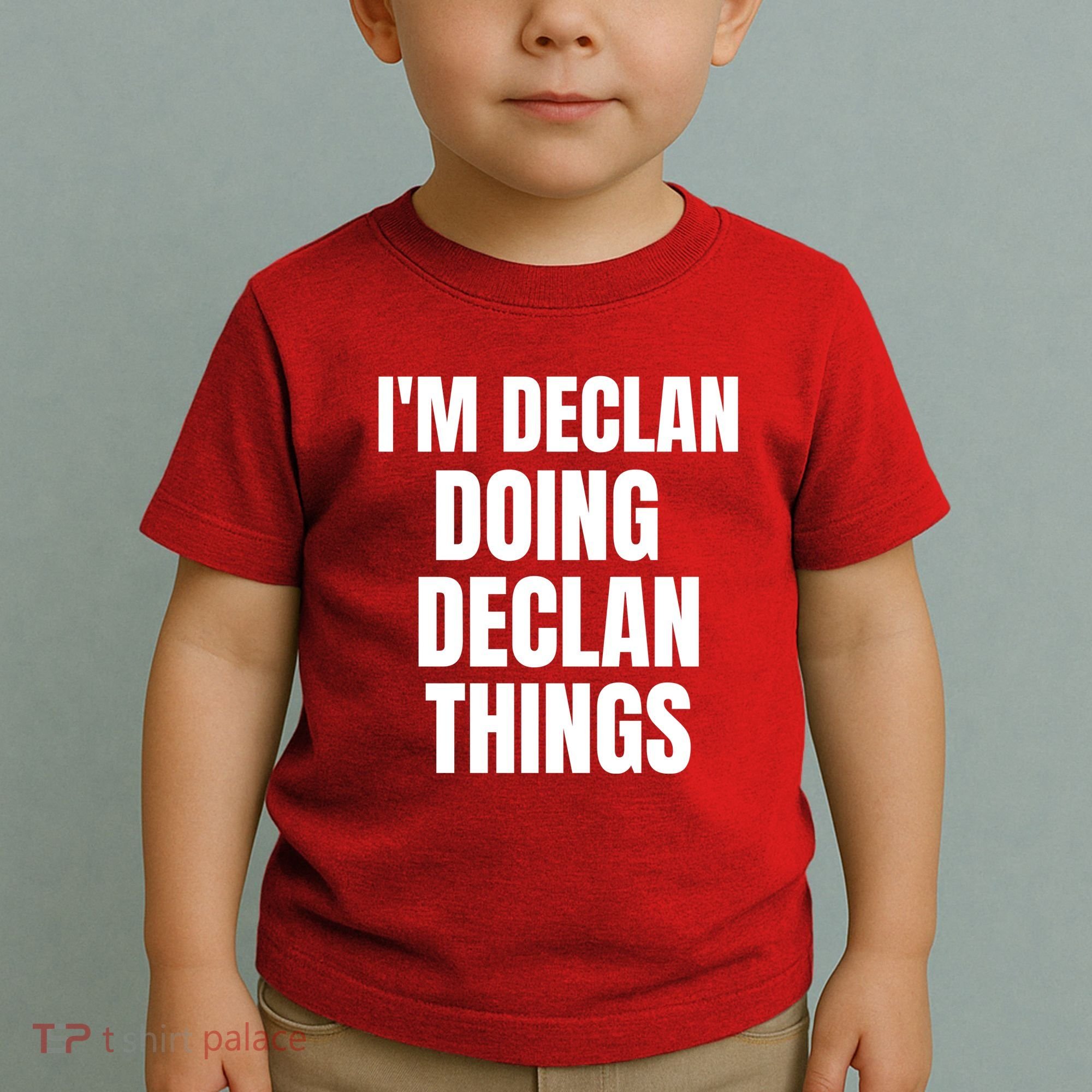 IM Declan Doing Declan Things Funny Birthday Name Gift Toddler T-Shirt