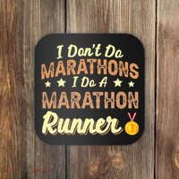 I Dont Do Marathons I Do A Marathon Runner Running Coaster thumb 0