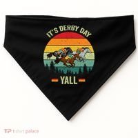 It's Derby Day Yall Retro Derby Horse Racing Lovers Gift USA-Made Doggie Bandana thumb 0