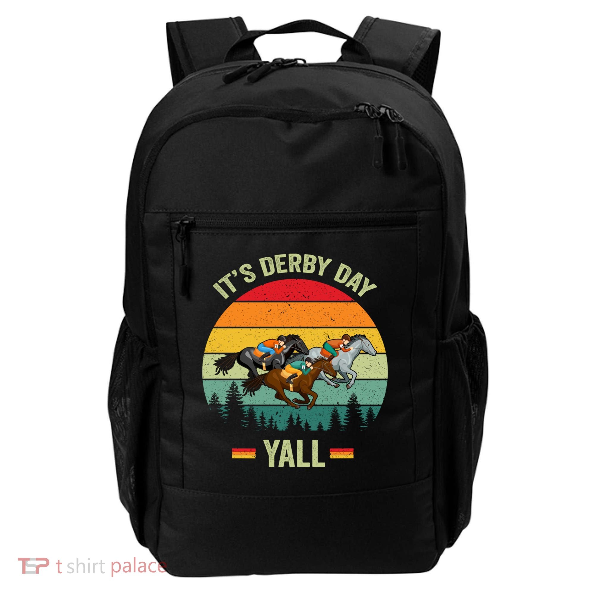 It's Derby Day Yall Retro Derby Horse Racing Lovers Gift Backpack