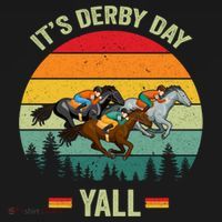 It's Derby Day Yall Retro Derby Horse Racing Lovers Gift Bucket Hat thumb 4