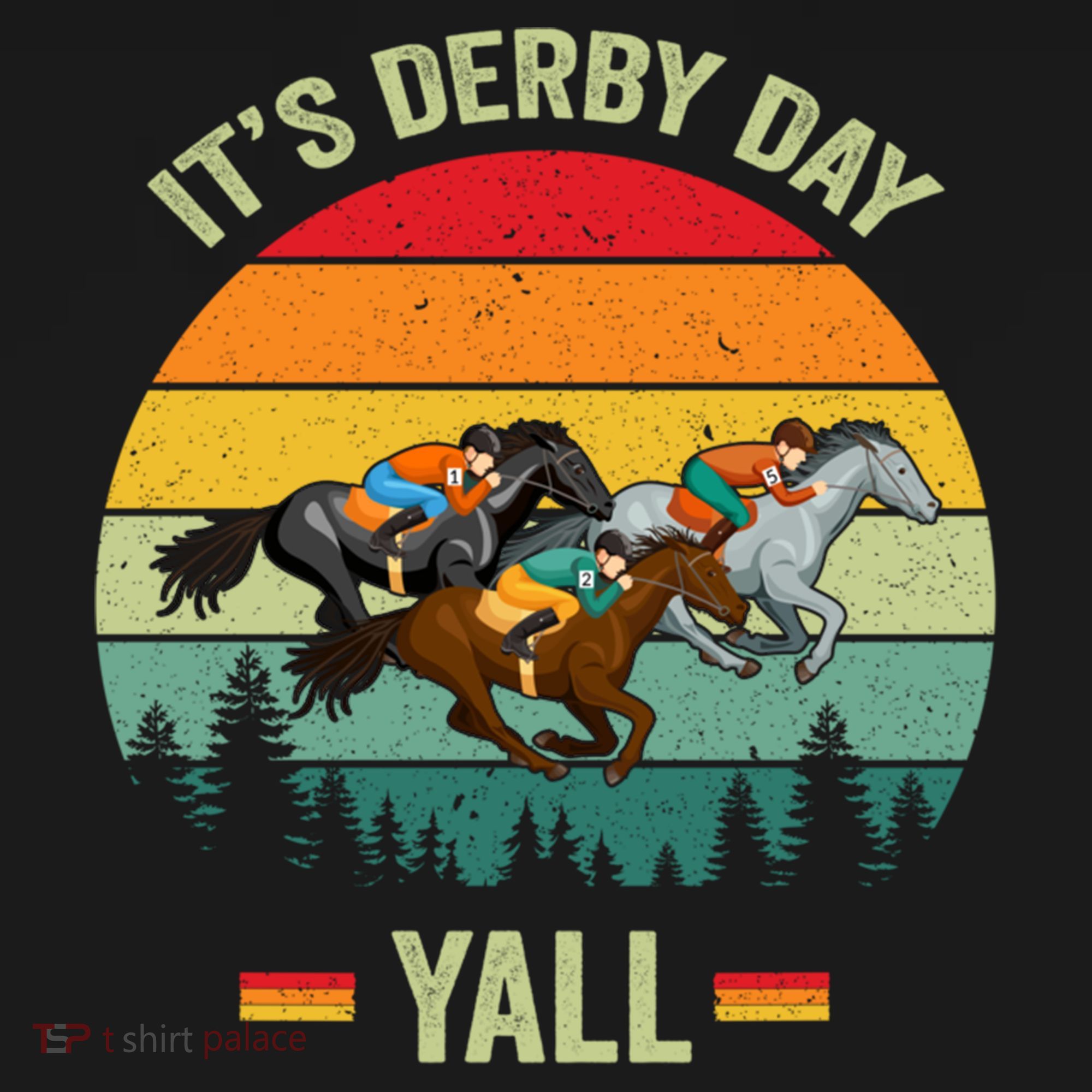 It's Derby Day Yall Retro Derby Horse Racing Lovers Gift Bucket Hat