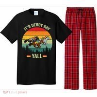 It's Derby Day Yall Retro Derby Horse Racing Lovers Gift Pajama Set thumb 0