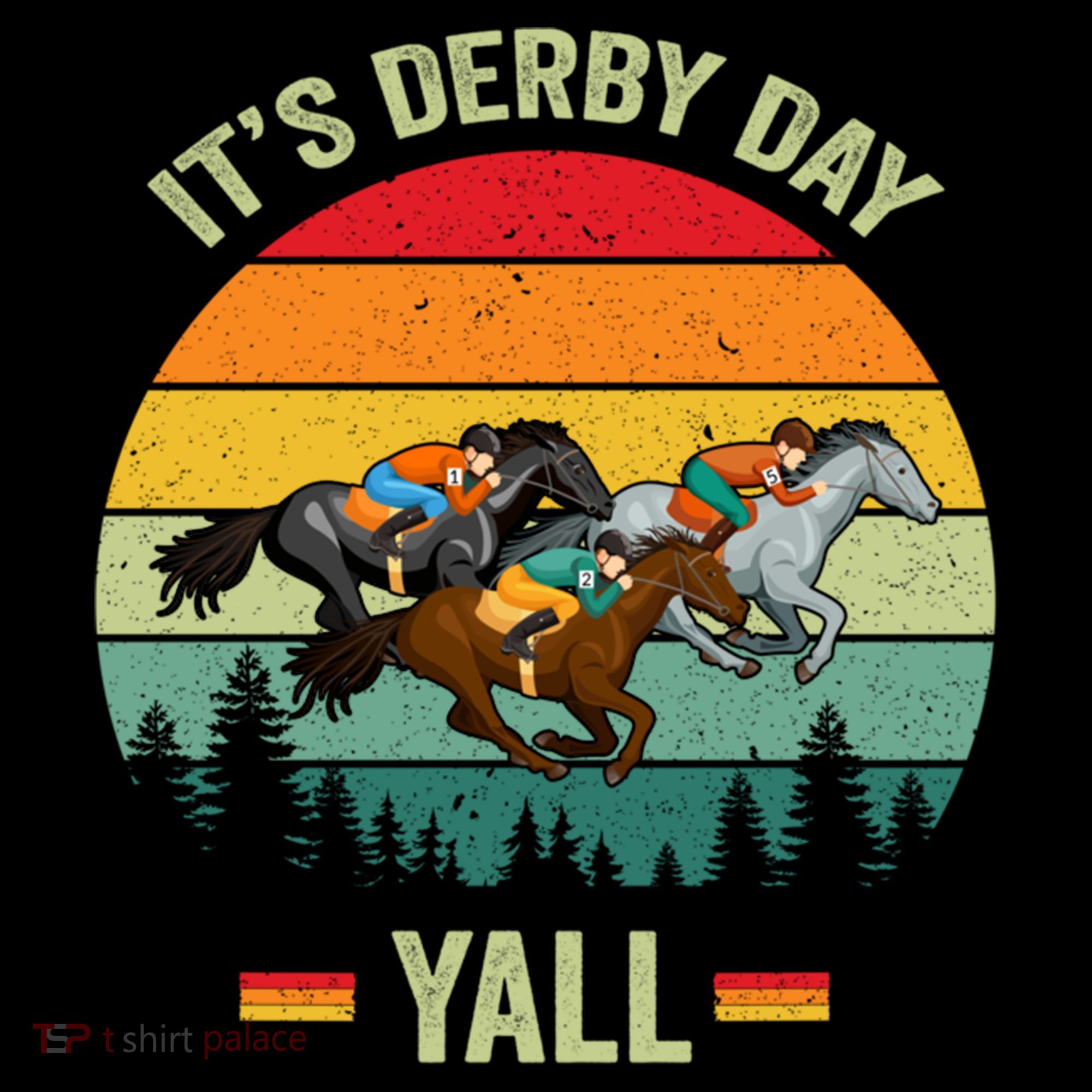 It's Derby Day Yall Retro Derby Horse Racing Lovers Gift Women's Hoodie