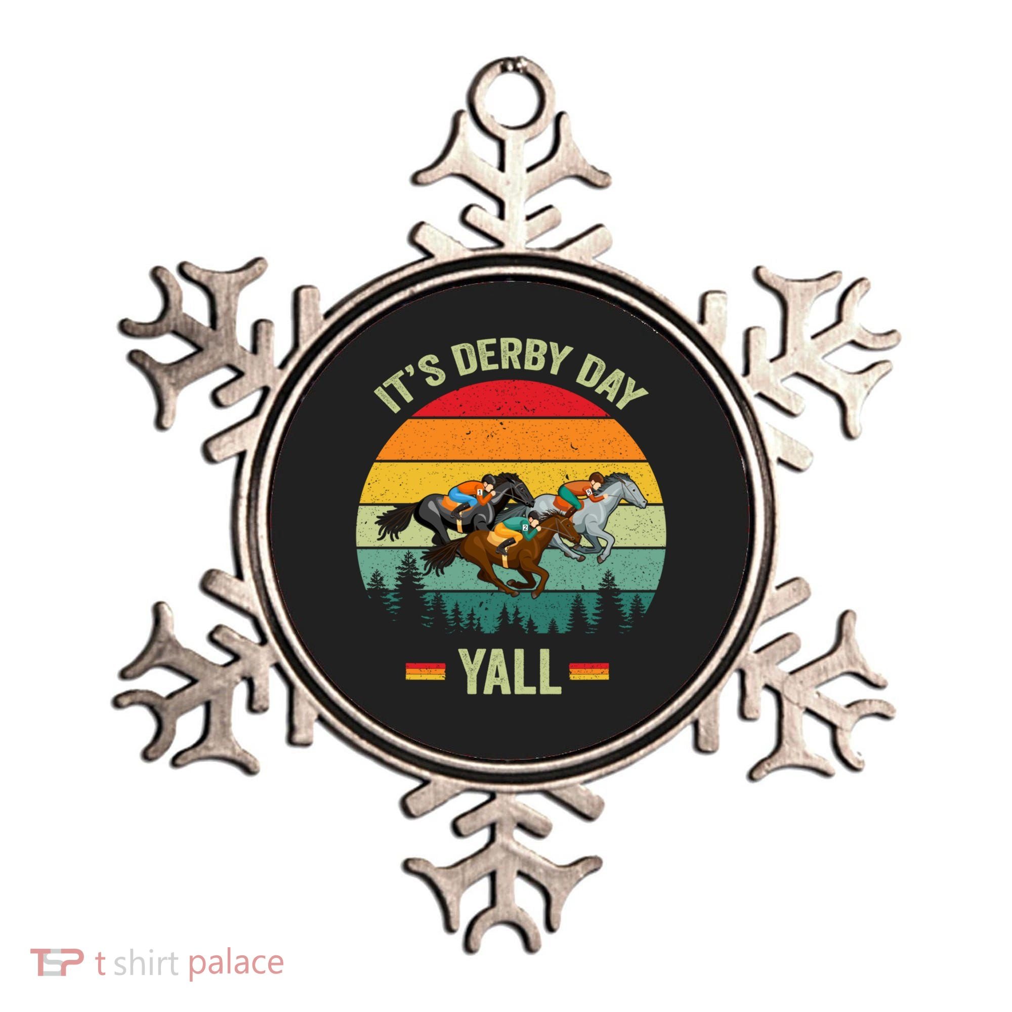 It's Derby Day Yall Retro Derby Horse Racing Lovers Gift Ornament