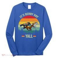 It's Derby Day Yall Retro Derby Horse Racing Lovers Gift Long Sleeve Shirt thumb 0