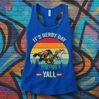 It's Derby Day Yall Retro Derby Horse Racing Lovers Gift Women's Tank Top thumb 3