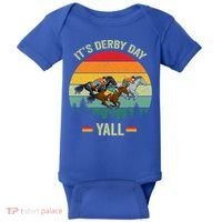 It's Derby Day Yall Retro Derby Horse Racing Lovers Gift Baby Bodysuit thumb 0