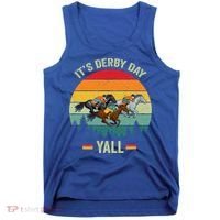 It's Derby Day Yall Retro Derby Horse Racing Lovers Gift Tank Top thumb 0