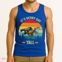 It's Derby Day Yall Retro Derby Horse Racing Lovers Gift Tank Top thumb 3