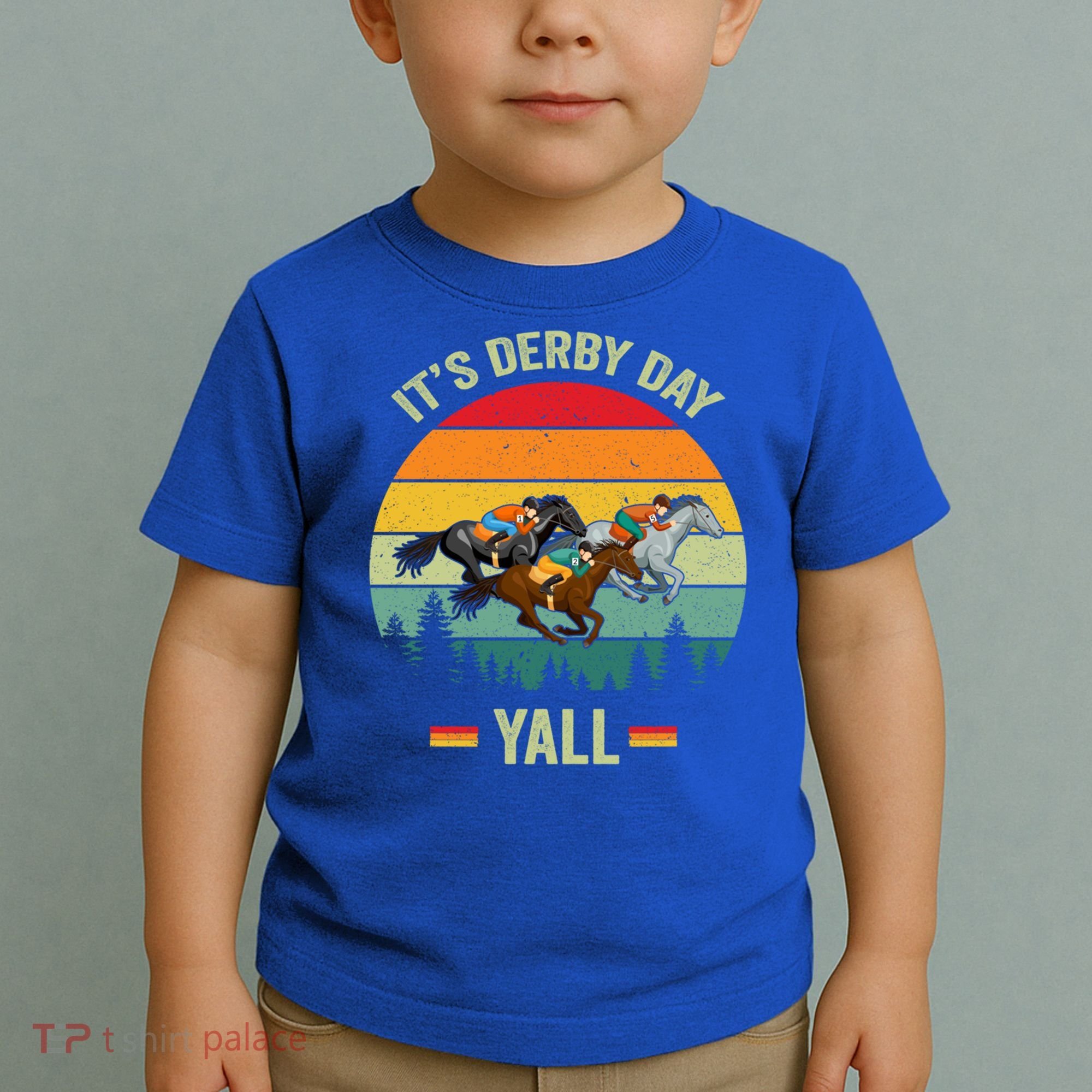 It's Derby Day Yall Retro Derby Horse Racing Lovers Gift Toddler T-Shirt