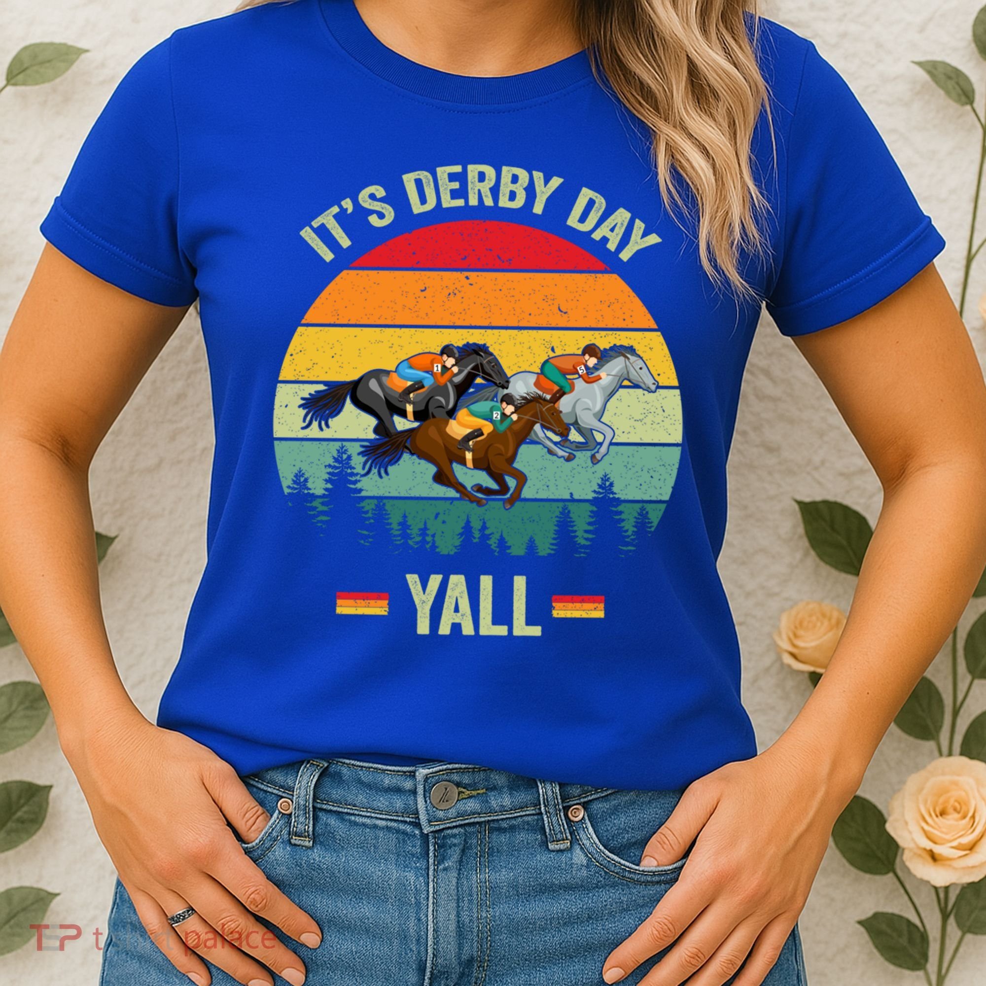It's Derby Day Yall Retro Derby Horse Racing Lovers Gift Women's T-Shirt