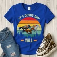 It's Derby Day Yall Retro Derby Horse Racing Lovers Gift Women's T-Shirt thumb 3