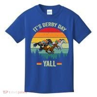 It's Derby Day Yall Retro Derby Horse Racing Lovers Gift Kids T-Shirt thumb 0