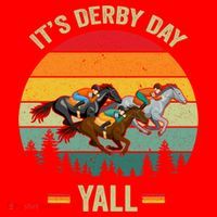 It's Derby Day Yall Retro Derby Horse Racing Lovers Gift Santa Hat thumb 1