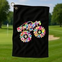 International Dot Day Monster Truck Make Your Mark Golf Towel thumb 1