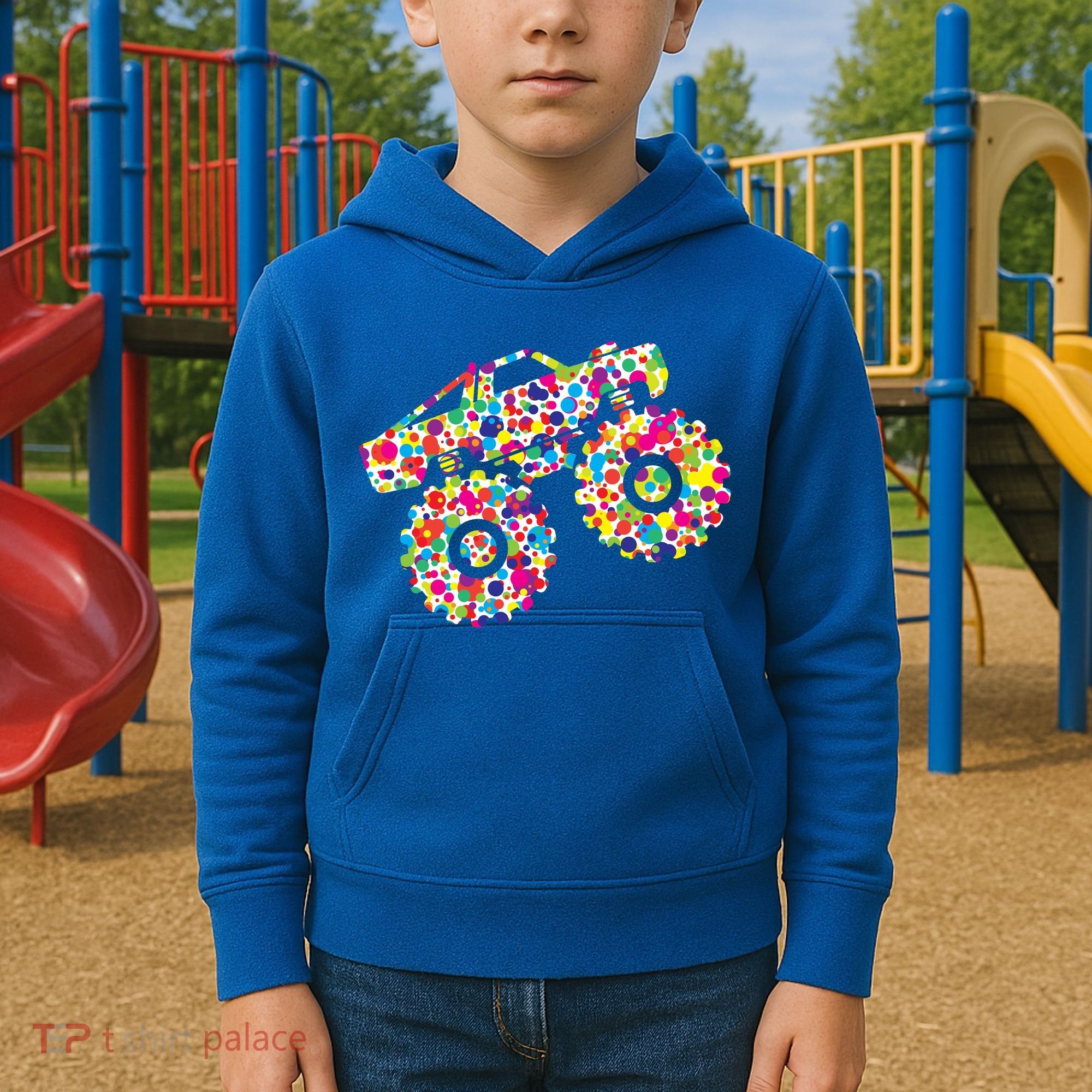 International Dot Day Monster Truck Make Your Mark Kids Hoodie