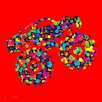 International Dot Day Monster Truck Make Your Mark Santa Hat thumb 1