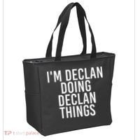 IM Declan Doing Declan Things Funny Birthday Name Gift Idea Tote Bag thumb 2