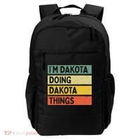 IM Dakota Doing Dakota Things Funny Personalized Quote Backpack thumb 0