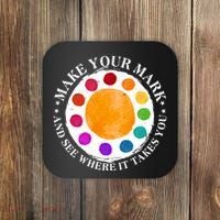 International Dot Day Make Your Mark And See Where It Takes You Coaster thumb 0