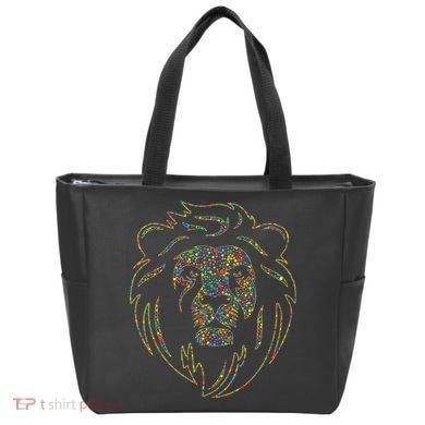 International Dot Day Colorful Dot Lion Tote Bag