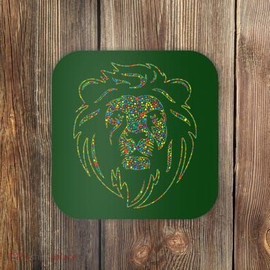 International Dot Day Colorful Dot Lion Coaster