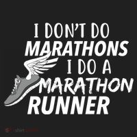 I Don't Do Marathons I Do A Marathon Runner Gift Golf Towel thumb 3