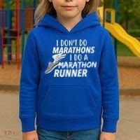 I Don't Do Marathons I Do A Marathon Runner Gift Kids Hoodie thumb 3