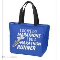 I Don't Do Marathons I Do A Marathon Runner Gift Tote Bag thumb 3