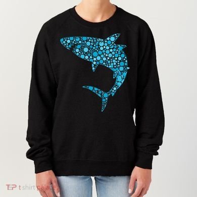 International Dot Day Teal Dot Shark Women's Sweatshirt
