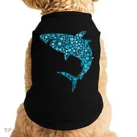 International Dot Day Teal Dot Shark Doggie Tank thumb 0