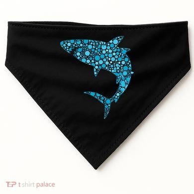 International Dot Day Teal Dot Shark USA-Made Doggie Bandana