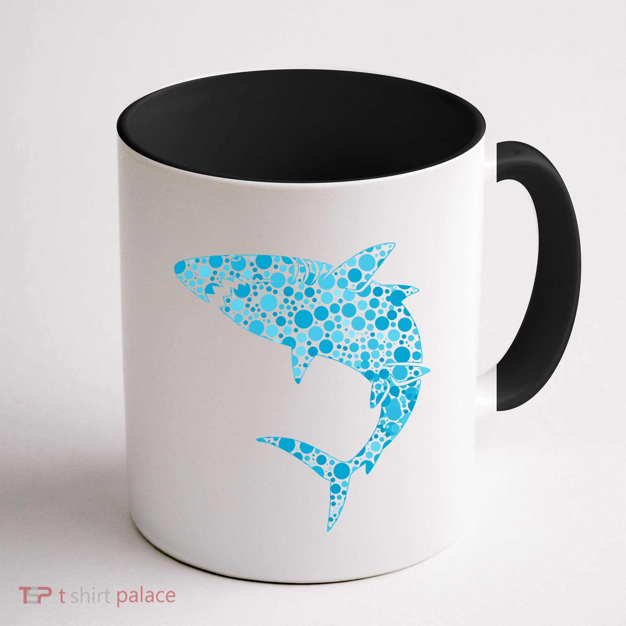 International Dot Day Teal Dot Shark Coffee Mug