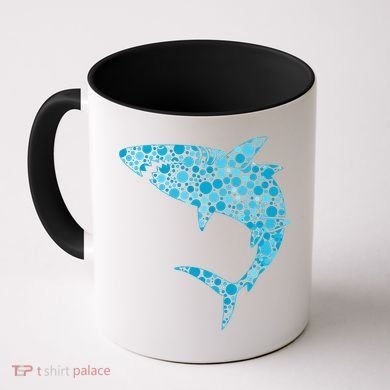 International Dot Day Teal Dot Shark Coffee Mug