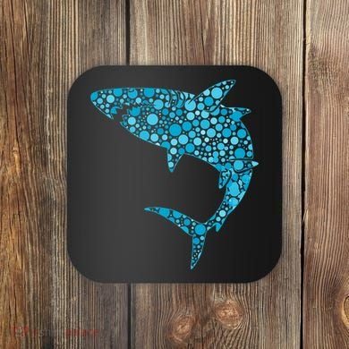 International Dot Day Teal Dot Shark Coaster
