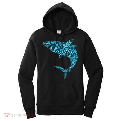 International Dot Day Teal Dot Shark Women's Hoodie