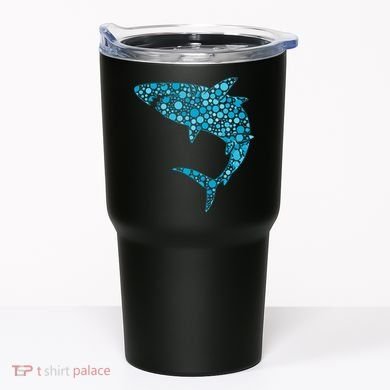 International Dot Day Teal Dot Shark Tumbler
