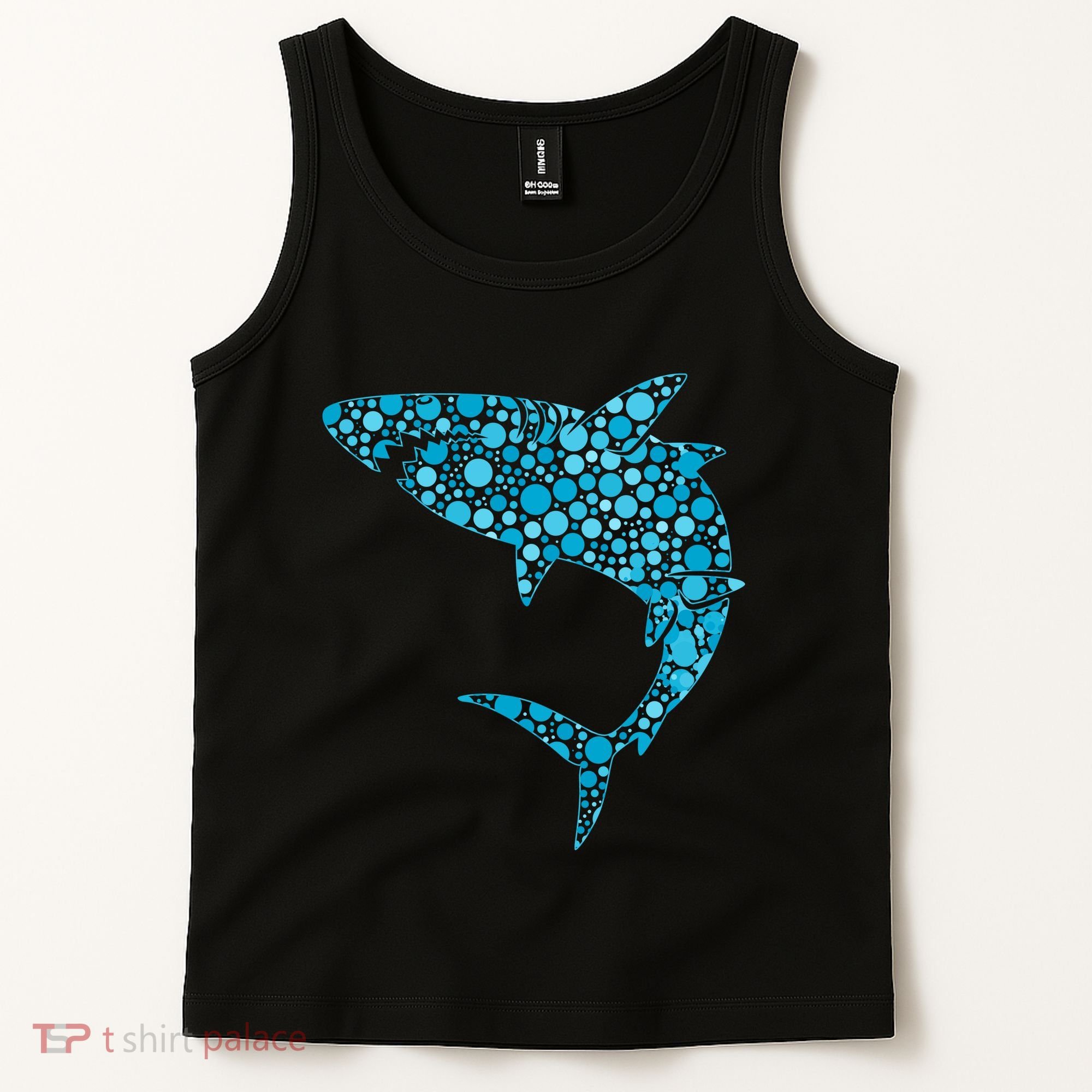 International Dot Day Teal Dot Shark Tank Top