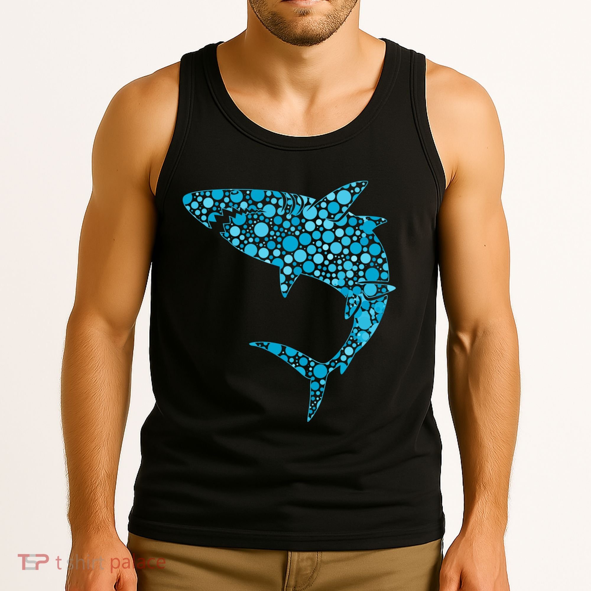 International Dot Day Teal Dot Shark Tank Top