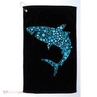 International Dot Day Teal Dot Shark Golf Towel thumb 0