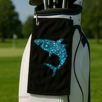 International Dot Day Teal Dot Shark Golf Towel thumb 2