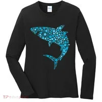 International Dot Day Teal Dot Shark Women's Long Sleeve Shirt thumb 0