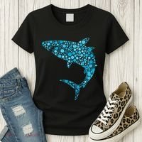 International Dot Day Teal Dot Shark Women's T-Shirt thumb 3