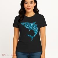 International Dot Day Teal Dot Shark Women's T-Shirt thumb 4