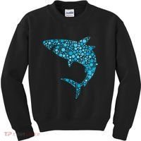 International Dot Day Teal Dot Shark Kids Sweatshirt thumb 0