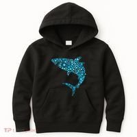 International Dot Day Teal Dot Shark Kids Hoodie thumb 0