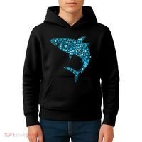 International Dot Day Teal Dot Shark Kids Hoodie thumb 4