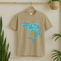 International Dot Day Teal Dot Shark T-Shirt thumb 2