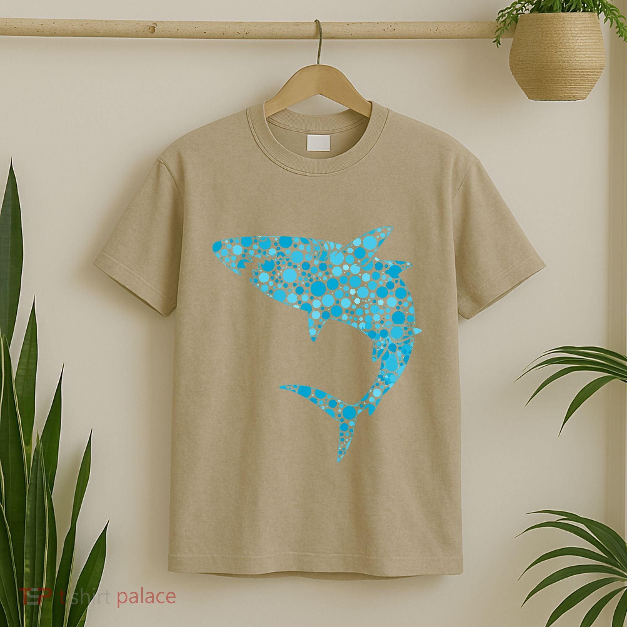 International Dot Day Teal Dot Shark T-Shirt